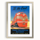 Vintage Trans-Australian Railway Poster – Classic Train Art Print