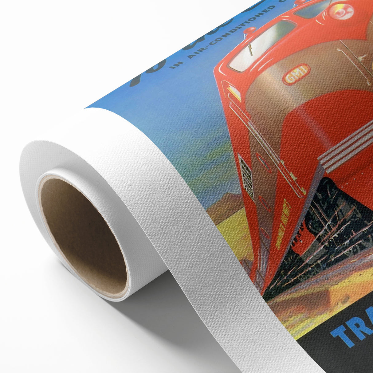 Vintage Trans-Australian Railway Poster – Classic Train Art Print