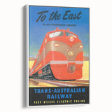 Vintage Trans-Australian Railway Poster – Classic Train Art Print
