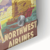 Vintage Hong Kong Travel Poster – Classic Airline Art Print