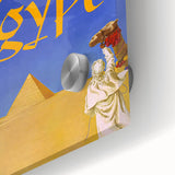 Vintage Egypt Travel Poster – Retro Camel and Pyramids Wall Art