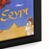 Vintage Egypt Travel Poster – Retro Camel and Pyramids Wall Art