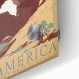 Vintage See America Travel Poster – Retro National Park Art