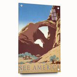 Vintage See America Travel Poster – Retro National Park Art