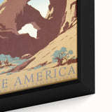 Vintage See America Travel Poster – Retro National Park Art