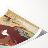 Vintage See America Travel Poster – Retro National Park Art