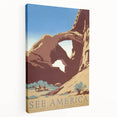 Vintage See America Travel Poster – Retro National Park Art