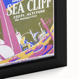 Vintage Sea Cliff Travel Poster – Retro World's Fair Art