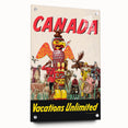 Vintage Canada Travel Poster – Retro Vacations Unlimited Art