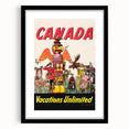 Vintage Canada Travel Poster – Retro Vacations Unlimited Art