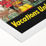 Vintage Canada Travel Poster – Retro Vacations Unlimited Art