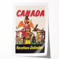 Vintage Canada Travel Poster – Retro Vacations Unlimited Art
