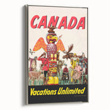 Vintage Canada Travel Poster – Retro Vacations Unlimited Art