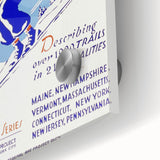 Vintage Skiing in the East Poster – Retro Winter Travel Art