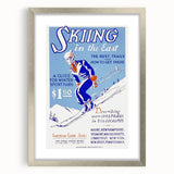 Vintage Skiing in the East Poster – Retro Winter Travel Art