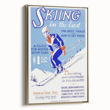 Vintage Skiing in the East Poster – Retro Winter Travel Art