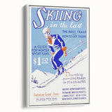 Vintage Skiing in the East Poster – Retro Winter Travel Art