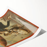 Vintage Airship Poster – Retro Musical Comedy Travel Art