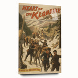 Vintage Klondike Travel Poster – Retro Gold Rush Adventure Art