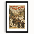 Vintage Klondike Travel Poster – Retro Gold Rush Adventure Art