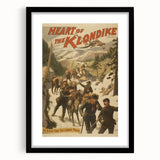 Vintage Klondike Travel Poster – Retro Gold Rush Adventure Art