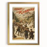 Vintage Klondike Travel Poster – Retro Gold Rush Adventure Art