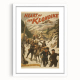 Vintage Klondike Travel Poster – Retro Gold Rush Adventure Art