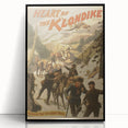 Vintage Klondike Travel Poster – Retro Gold Rush Adventure Art