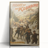Vintage Klondike Travel Poster – Retro Gold Rush Adventure Art