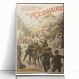 Vintage Klondike Travel Poster – Retro Gold Rush Adventure Art