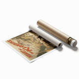 Vintage Klondike Travel Poster – Retro Gold Rush Adventure Art