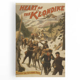 Vintage Klondike Travel Poster – Retro Gold Rush Adventure Art