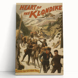 Vintage Klondike Travel Poster – Retro Gold Rush Adventure Art