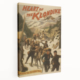 Vintage Klondike Travel Poster – Retro Gold Rush Adventure Art