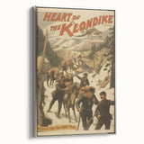 Vintage Klondike Travel Poster – Retro Gold Rush Adventure Art