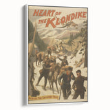 Vintage Klondike Travel Poster – Retro Gold Rush Adventure Art