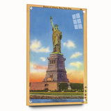 Vintage Travel Poster - Statue of Liberty, NYC