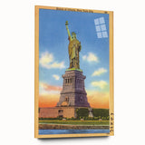Vintage Travel Poster - Statue of Liberty, NYC