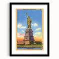 Vintage Travel Poster - Statue of Liberty, NYC