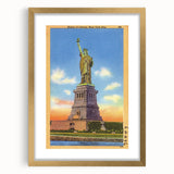 Vintage Travel Poster - Statue of Liberty, NYC