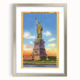 Vintage Travel Poster - Statue of Liberty, NYC