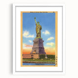 Vintage Travel Poster - Statue of Liberty, NYC