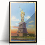 Vintage Travel Poster - Statue of Liberty, NYC