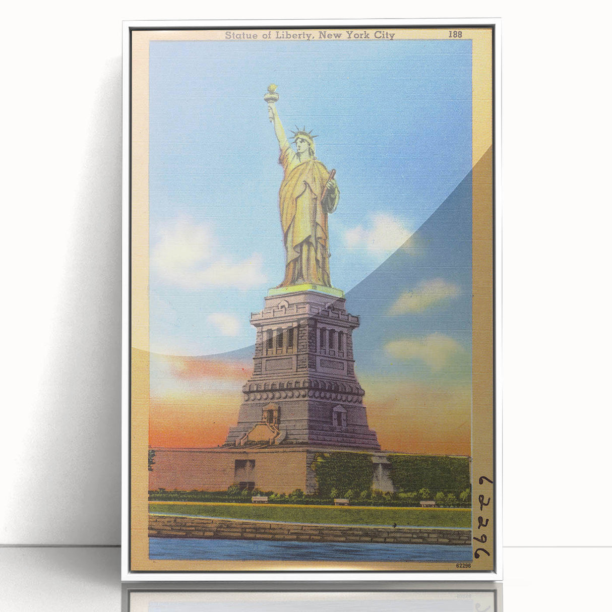 Vintage Travel Poster - Statue of Liberty, NYC