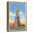 Vintage Travel Poster - Statue of Liberty, NYC