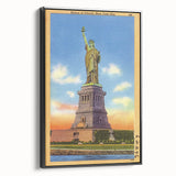 Vintage Travel Poster - Statue of Liberty, NYC