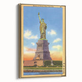 Vintage Travel Poster - Statue of Liberty, NYC