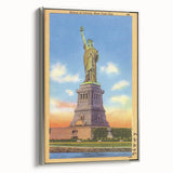 Vintage Travel Poster - Statue of Liberty, NYC