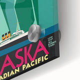 Vintage Alaska Travel Poster – Retro Taku Glacier Cruise Art