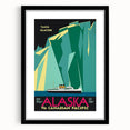 Vintage Alaska Travel Poster – Retro Taku Glacier Cruise Art